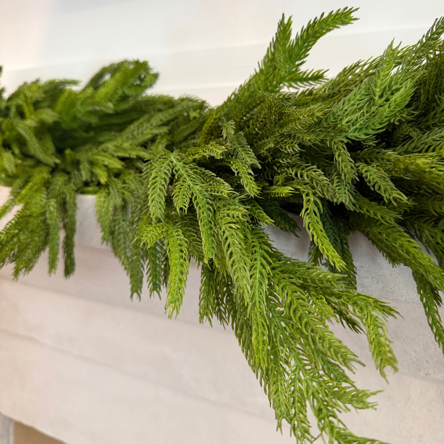 72" Deluxe Natural Touch Norfolk Pine Garland