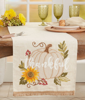 16"x70" Thankful Pumpkin Runner