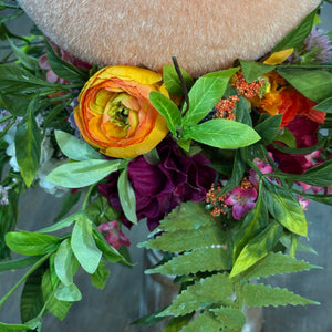 Easter Vibrance Custom Egg Candlestick Arrangement | Orange Sherbet