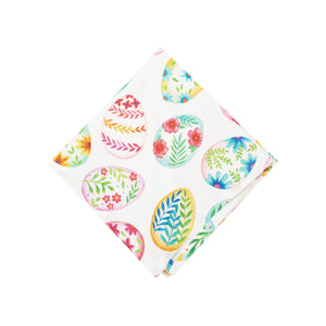 19" x 19" Easter Egg Charm & Plaid Cloth Napkin