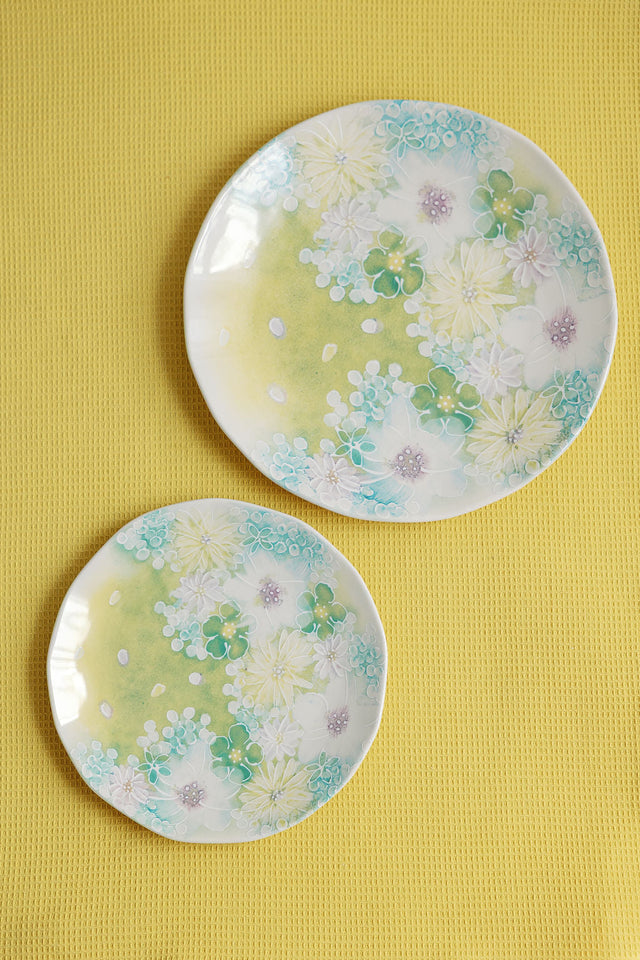 8" or 10" Meadow Fleur Plates | Sets of 4
