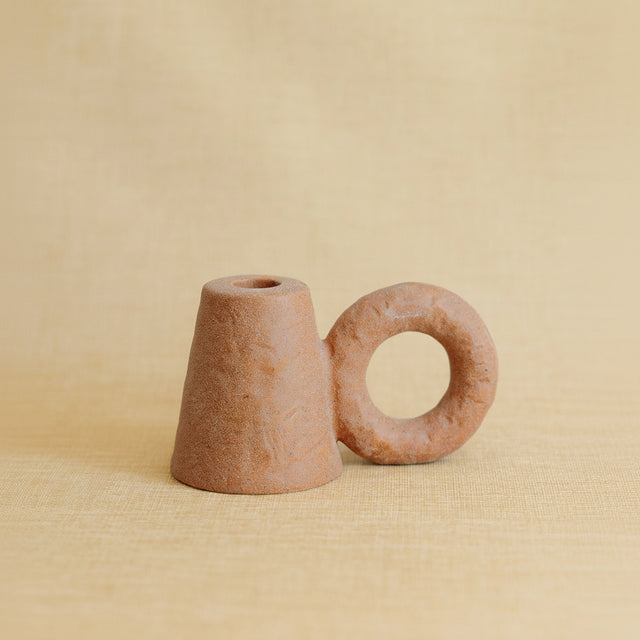 Textured Ceramic Taper Candle Holder
