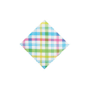 18" Easter Spring Blossom Plaid Napkin