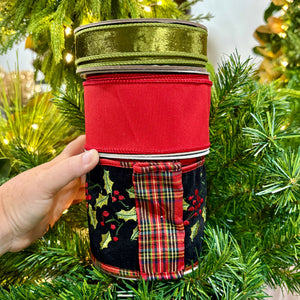 Designer Ribbon Bundle | Elegant Holly Holiday