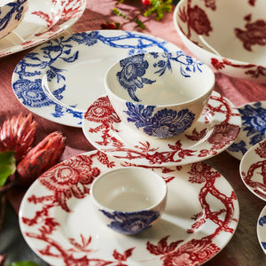 8" Arcadia Crimson Rimmed Salad Plate