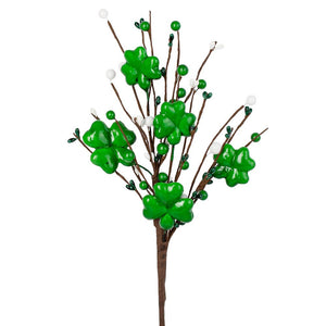 15" St. Patrick's Day Shamrock Pip Berry Pick