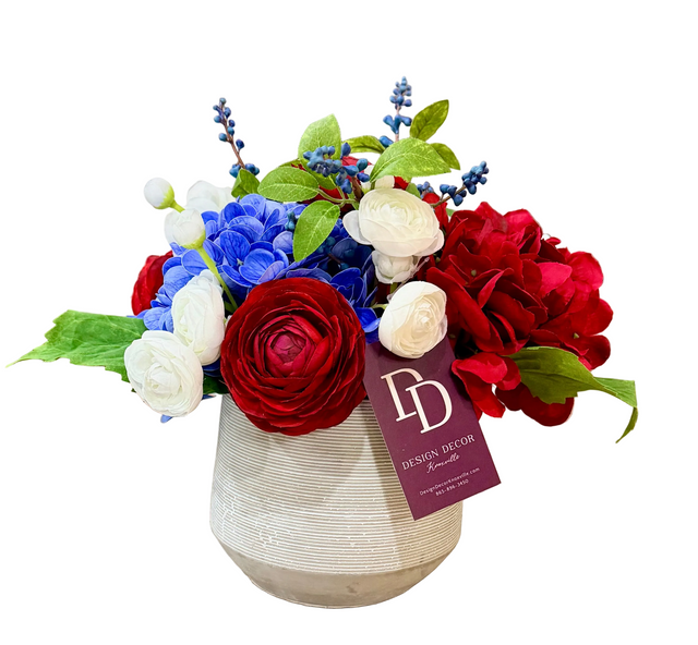 11" Star Spangled Blooms Custom Arrangement