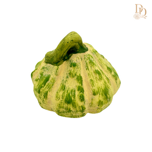 3" Green Ceramic Gourd Pumpkin