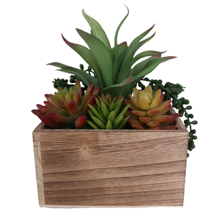 Wood Planter Boxes with Liner | 6.75x6.75"