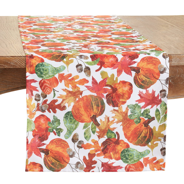 Pumpkin Foliage Table Runner | Multiple Sizes