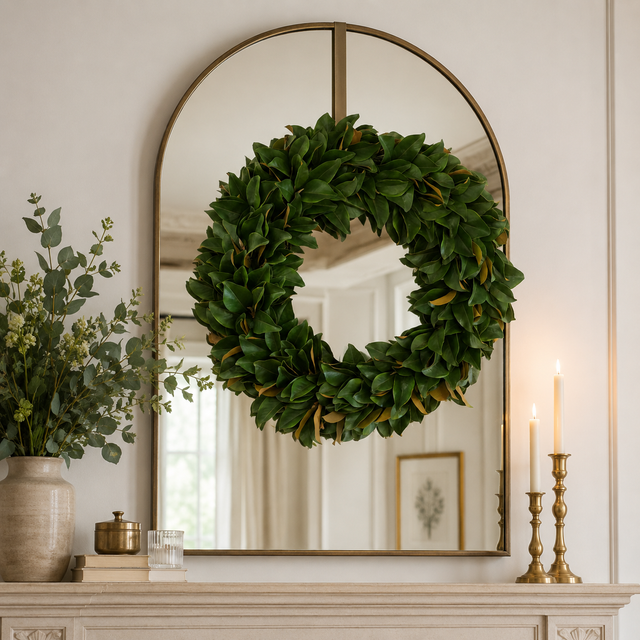 36" Magnolia Leaf Wreath