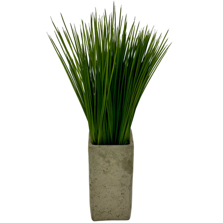 17.5 inch Light Green Onion Grass Bush