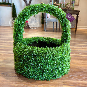 23" UV Boxwood Basket with Handle