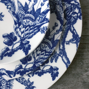 6.25" Blue & White Arcadia Canape Plates- Set of 4