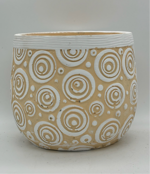 5.25" Round Blush Swirl Pot