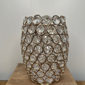 6" Opulent Jewel LED Oval Vase