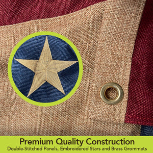 48" x 24" Burlap Patriotic Bunting
