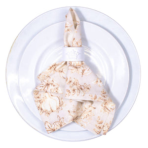 18"x18" Harvest Toile Turtledove Napkin