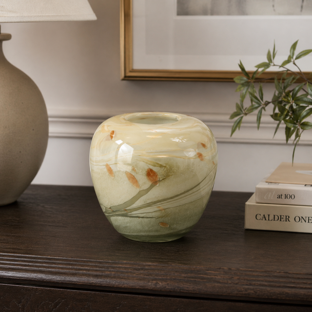 Multicolor Glass Decorative Vase