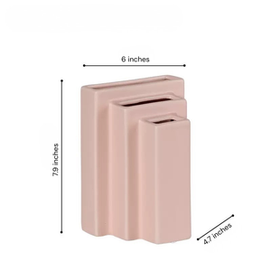 Bookcase Peach Ceramic Vase
