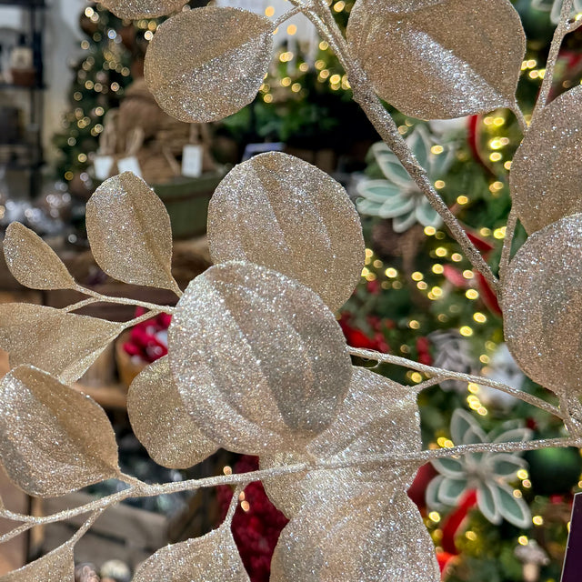 25" Café Latte Dogwood Glitter Spray