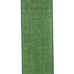 2.5"X50YDS Green Everyday Linen Value Wired Edge Ribbon