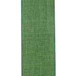2.5"X50YDS Green Everyday Linen Value Wired Edge Ribbon