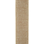 1.5"X50YDS Natural Everyday Linen Value Wired Edge Ribbon