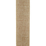 1.5"X50YDS Natural Everyday Linen Value Wired Edge Ribbon
