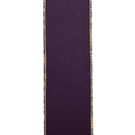 2.5"X10YDS Madri Gras Swirl Steve Wired Edge Ribbon