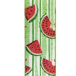2.5"X10YDS Watermelon Fresh Wired Edge Ribbon