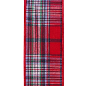 2.5" x 10YD Regents Plaid Wired Ribbon