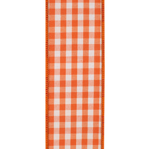 2.5" X 5 YD Dupioni Tierra Check Wired Ribbon