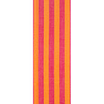 2.5"X10YDS Broad Striped Linen Value Wired Edge Ribbon