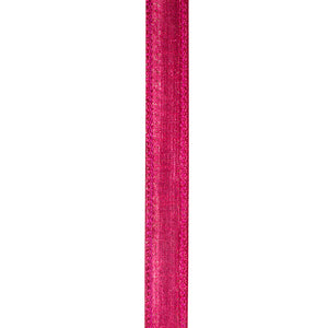 7/8"X5YDS Red & Fuchsia Jewel Accent Metallic Backed Wired Ribbon