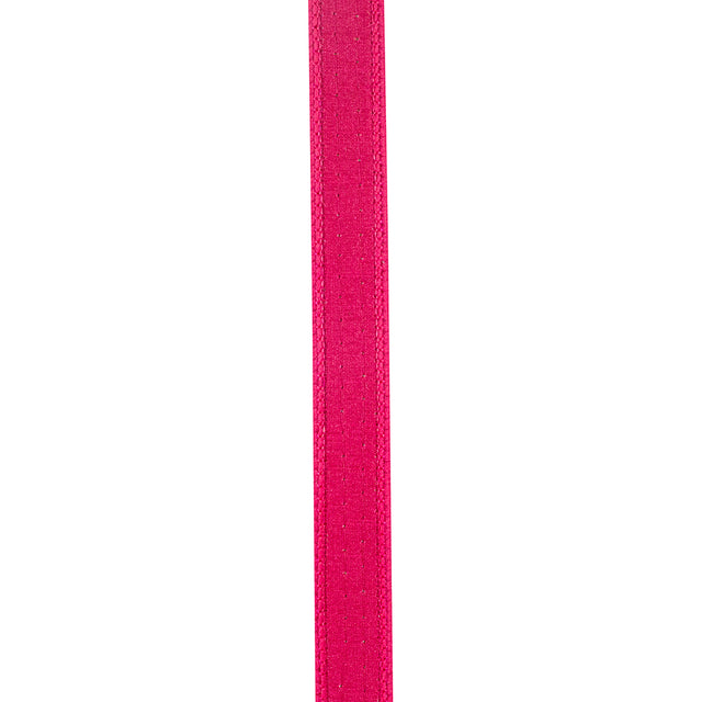 5/8"X5YDS Sequin Trimming Fuchsia & Lime Striped Edge Dupioni Deluxe Ribbon