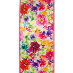 4"x10YDS Floral Impressions Deluxe Wired Ribbon