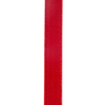 1"X10YDS Red&White Striped Twill Deluxe Dupioni Backed Wired Ribbon