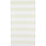 4"X10YDS Lime&White Cabana Striped Deluxe Fused Wired Edge Ribbon