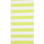 4"X10YDS Lime&White Cabana Striped Deluxe Fused Wired Edge Ribbon