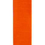 2.5"X10YDS Orange&Fuchsia Dupioni Reversal Deluxe Backed Wired Edge Ribbon