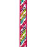 1"X5YDS Plaid Festivity Deluxe Dupioni Backed Wired Edge Ribbon