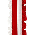 4"X5YDS Ruffle Festivity Deluxe Dupioni Wired Edge Ribbon