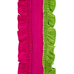 4"X5YDS Ruffle Festivity Deluxe Dupioni Wired Edge Ribbon