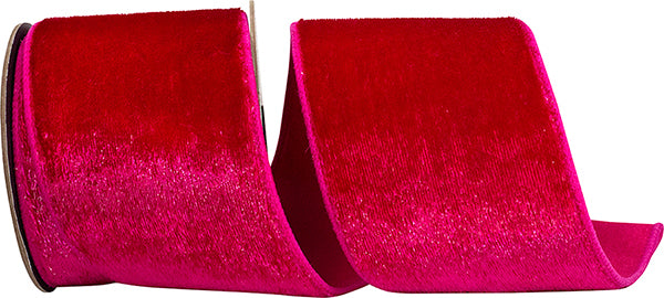 4"X5YDS Velvet Sheen Plush Deluxe Backed Wired Edge Ribbon
