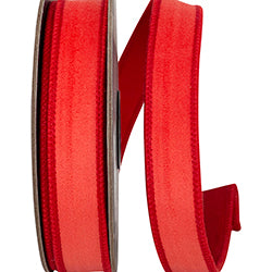1 inch X 10 yards Velvet Touch Wired Ribbon, Red