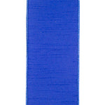 4"X10YDS Blue Bird Perched Deluxe Dupioni Backed Wired Edge Ribbon