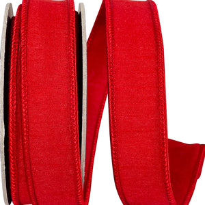 1" | 2.5"x10 YDS Red Dupioni Deluxe Ribbon