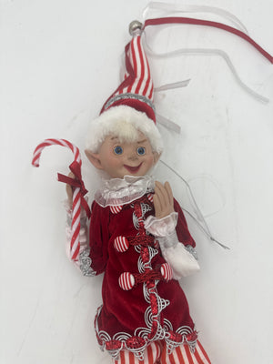 16" Red/White Candy Shop Elf