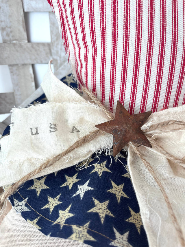 7" Primitive Fourth of July Patriotic Uncle Sam Hat